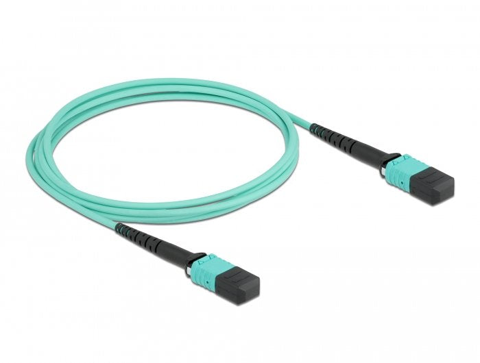 Delock Lwl Cable Mpo Buchse Zu Mpo Buchse 12 Fasern, Polarität A, Multimode Om4, 50 125 ?M, 2 M