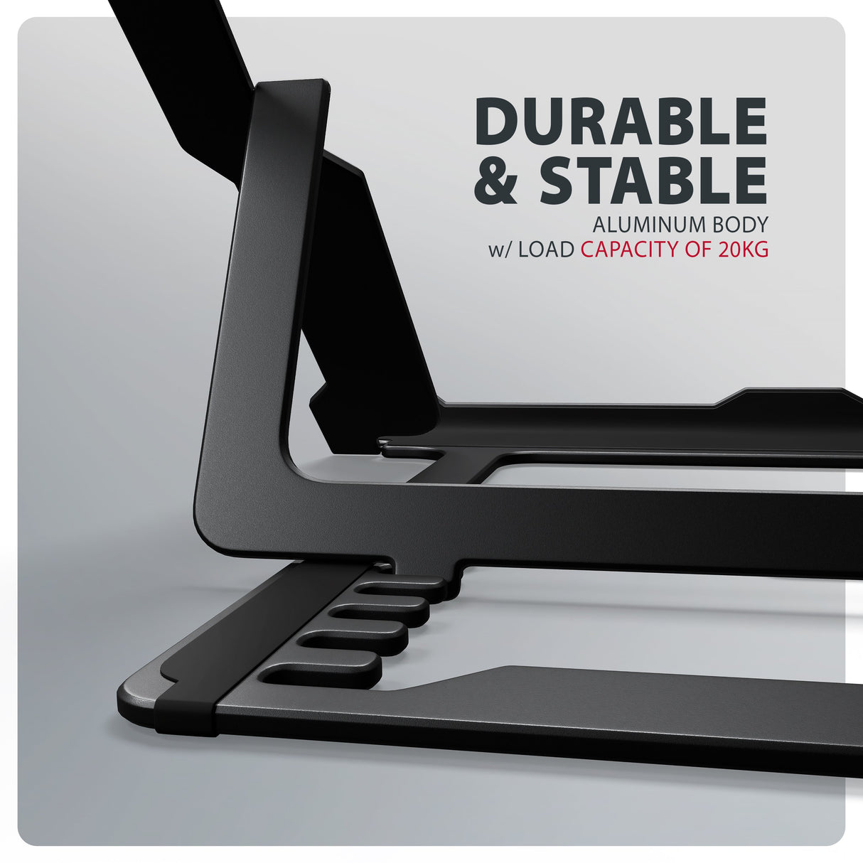 EAN 8595247909220 - Axagon STND-LAB Laptop-Ständer, höhenverstellbar, faltbar, Aluminium Soporte para ordenador portátil y ta imagen 8