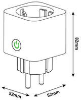 Entac Wifi Meckdosenadaptador Con Leimungsmesser Blanco