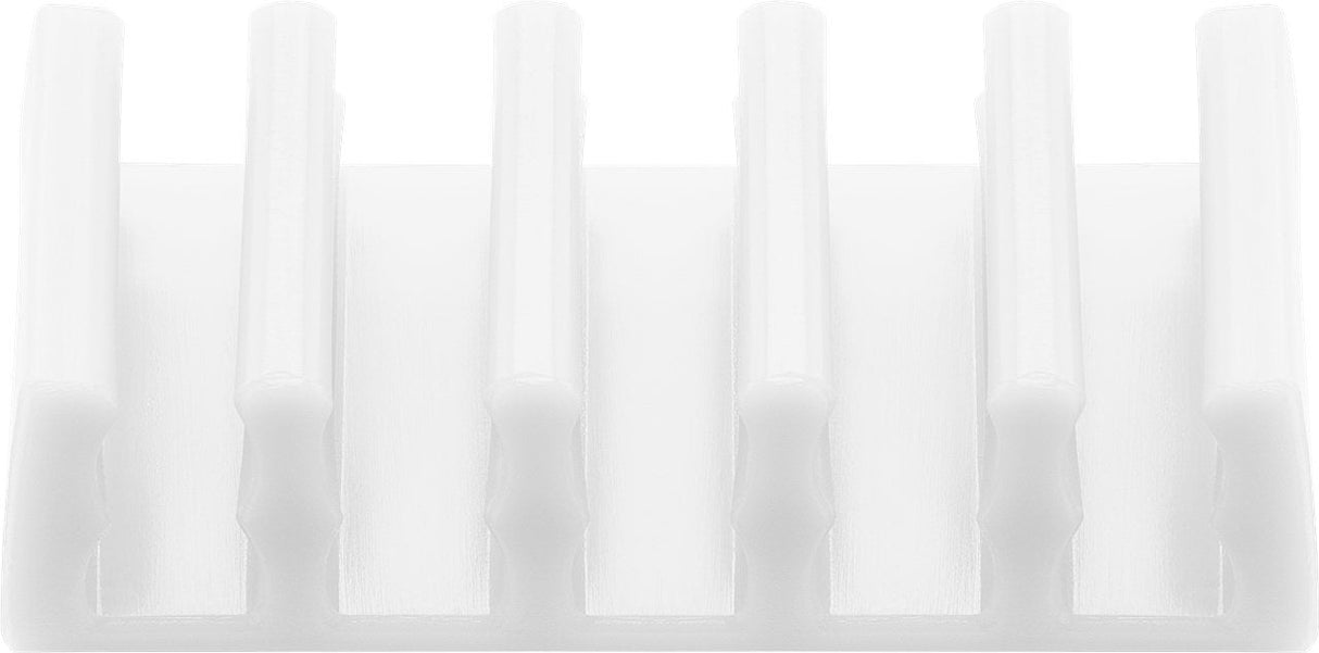 Juego De 2 Piezas Para Organizar Y Sujetar Cables, Extraíble, Gestión De Cables 5 Ranuras, Blanco, Blister