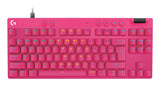 Teclado Ingles Logitech G Pro X Tkl Rapid Usb Qwerty Internacional De Ee.Uu. Rosa