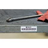 Brady M4-61-483 Etiqueta De Impresora Negro, Blanco Autoadhesiva