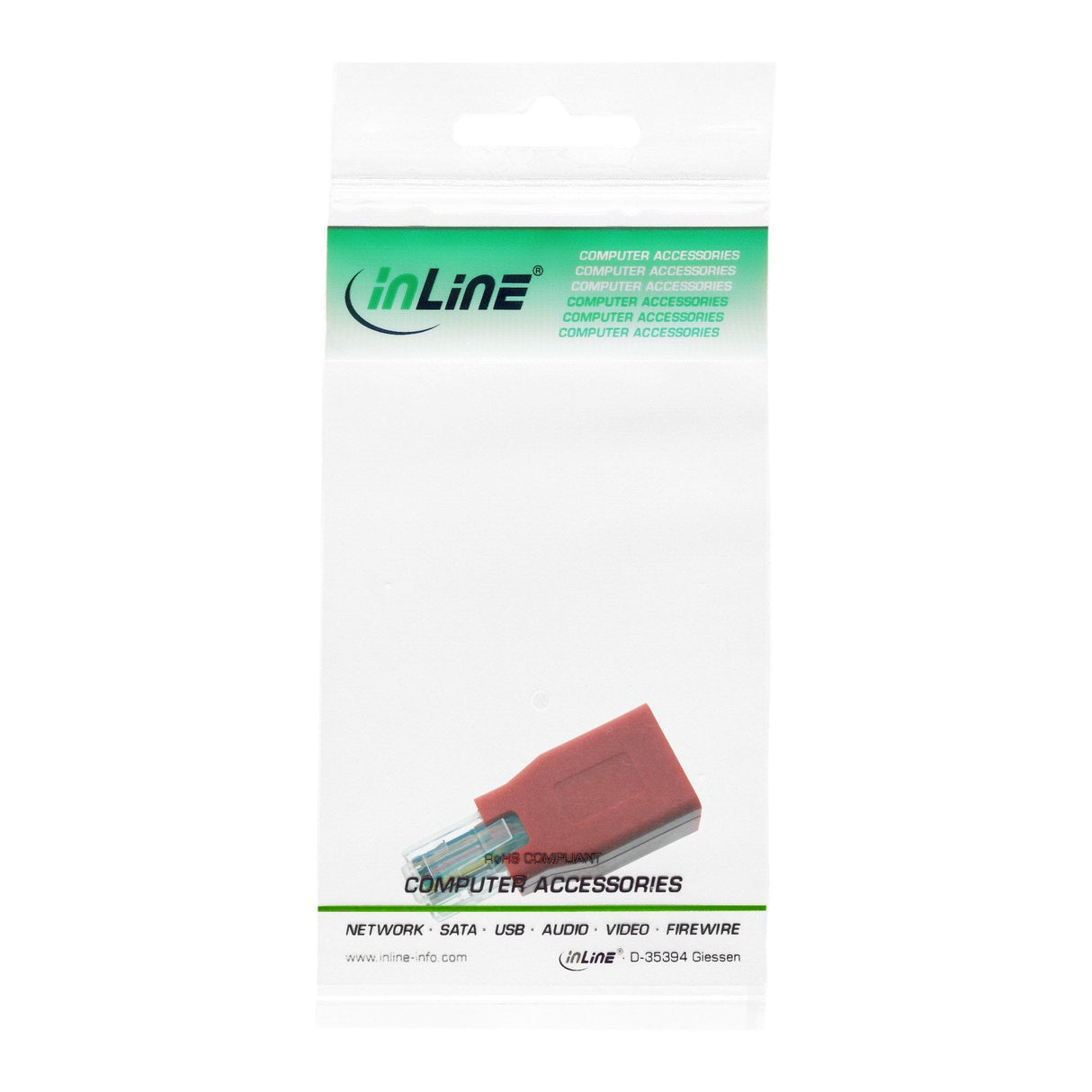 Adaptador Cruzado Inline Rj45 Macho A Hembra