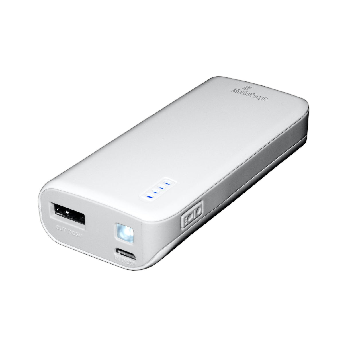 Mediarange Mr751 Batería Externa Gris, Blanco Ión De Litio 5200 Mah