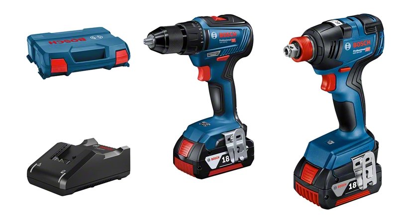 Kit Combinado Inalámbrico Bosch Gdx 18v-200 Professional + Gsr 18v-55 Professional, 18v, Juego De Herramientas