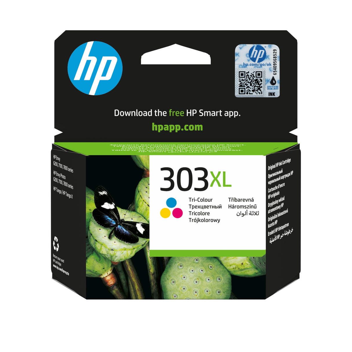 Tinta Original Hp 303 Xl Alta Capacidad Tricolor T6n03ae