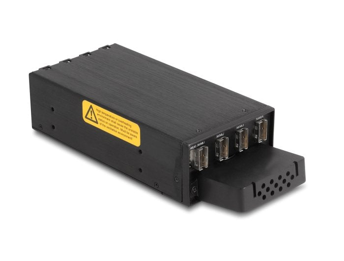 Delock 47126 Estante Móvil De Bahía Delgada Para 4 X Ssd M.2 Nvme Con Conector Slim Sas Sff-8654 Delgado