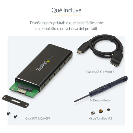 EAN 0065030864435 - StarTech.com SM21BMU31C3 caja para disco duro externo Caja externa para unidad de estado sólido (SSD) Neg imagen 12