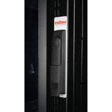 Roline 19-Zoll Serverschrank Pro 42 He, 600x1000 Bxt Schwarz Plexiglas