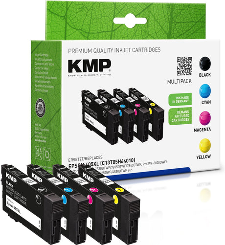 EAN 4011324000412 - KMP 1656,4005 cartucho de tinta 4 pieza(s) Compatible Negro, Cian, Magenta, Amarillo imagen 1