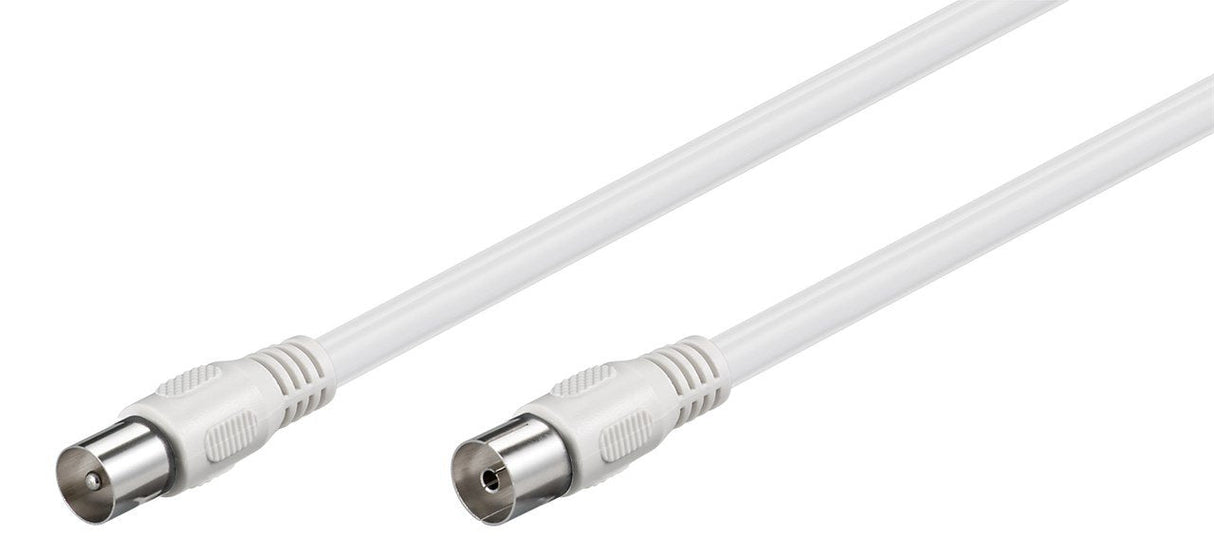 Goobay Iec-Anschlusscable 1,5m Wei Koax-Stecker - Koax-Buchse