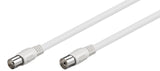 Goobay Iec-Anschlusscable 1,5m Wei Koax-Stecker - Koax-Buchse