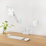 EAN 8433281016453 - TooQ DB1434TNR-W soporte para monitor 86,4 cm (34") Escritorio Blanco imagen 3