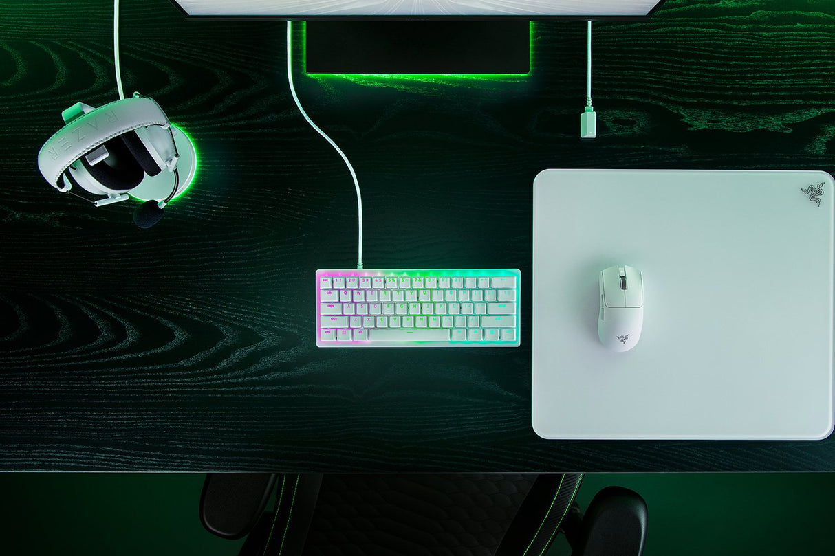 Teclado Razer Huntsman V3 Pro Tenkeyless - Blanco - Us Layout