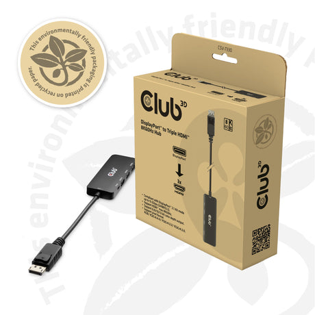 EAN 8719214473471 - CLUB3D CSV-7330 hub de interfaz 13,5 Mbit/s Negro imagen 3