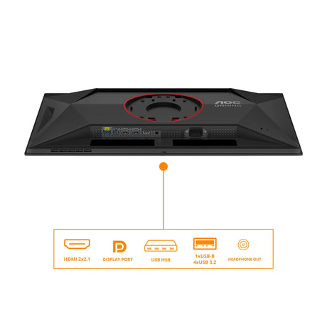 EAN 4038986183161 - AOC G4 Q27G4ZD pantalla para PC 67,3 cm (26.5") 2560 x 1440 Pixeles Quad HD QD-OLED Negro, Rojo imagen 4