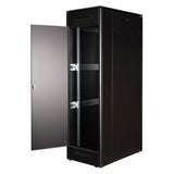 Roline 19-Zoll Netzwerkschrank Pro 42 He, 600x1000 Bxt Glastr Schwarz