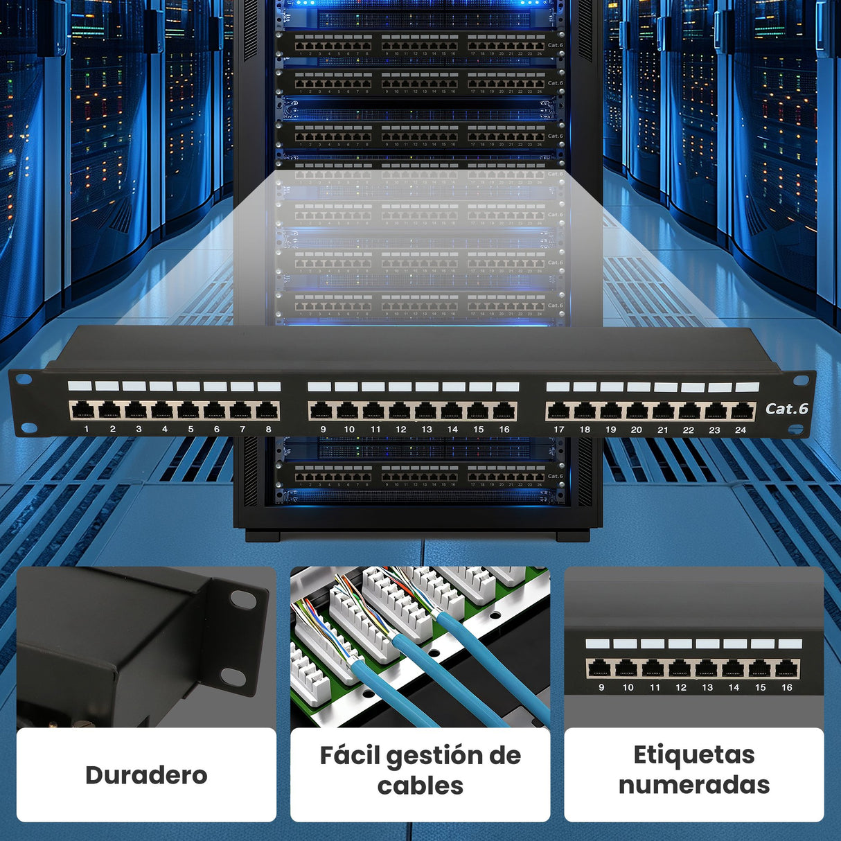 EAN 5902560369830 - Extralink EX.9830 panel de parcheo 1U imagen 19