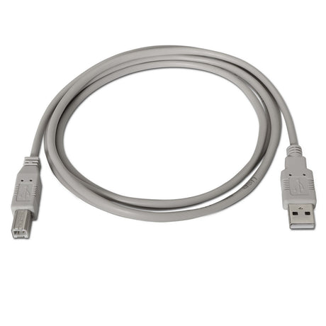 EAN 8436574700022 - AISENS A101-0003 cable USB USB 2.0 3 m USB A USB B Beige imagen 2