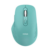 EAN 8431775136458 - Nilox RATON DUAL WIRELESS 1600 DPI VERDE ratón Oficina Bluetooth + USB Type-A Óptico imagen 1
