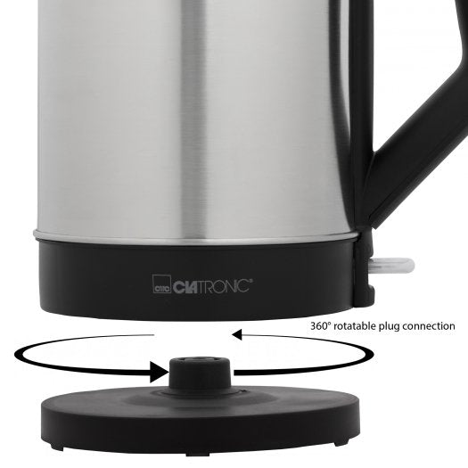 Hervidor Clatronic Wks 3692 Acero Inoxidable/Negro, 2.200 W, 1,5 Litros 263833