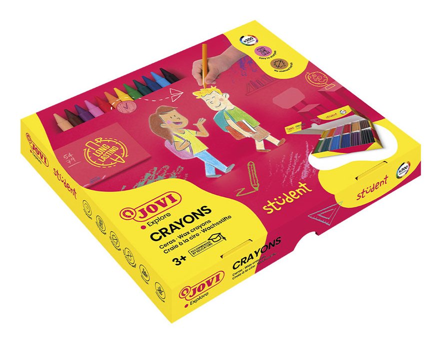 Jovi Ceras Plasticolor 117mm Colores Surtidos Caja Economica 300 Ceras