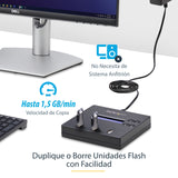 EAN 0065030849944 - StarTech.com USBDUP12 duplicador de datos y soporte Duplicador de pendrives Azul 2 copias imagen 9