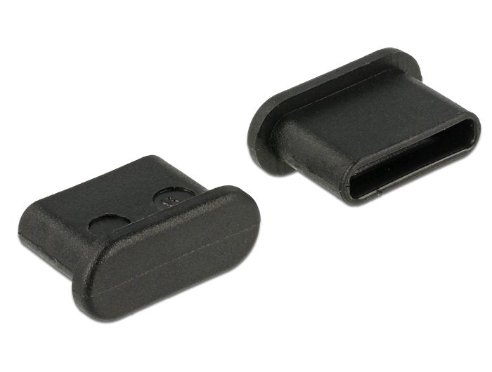 Delock Guardapolvo Para Toma Usb Type-C  Sin Mango 10 Piezas Negro