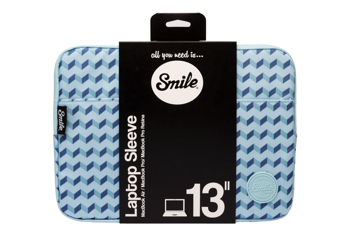 Funda Portatil Smile 13" Sleeve Geometric Blue