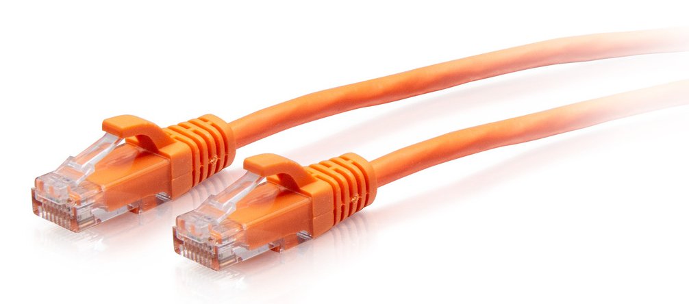 C2g Cable De Conexión Ethernet Delgado Sin Apantallar (Utp) Con Protección Antienganche Cat6a De 1,5 M - Naranja