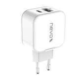 Nevox Cargador Usb Pd Tipo C + Qc3.0, 1760 Blanco