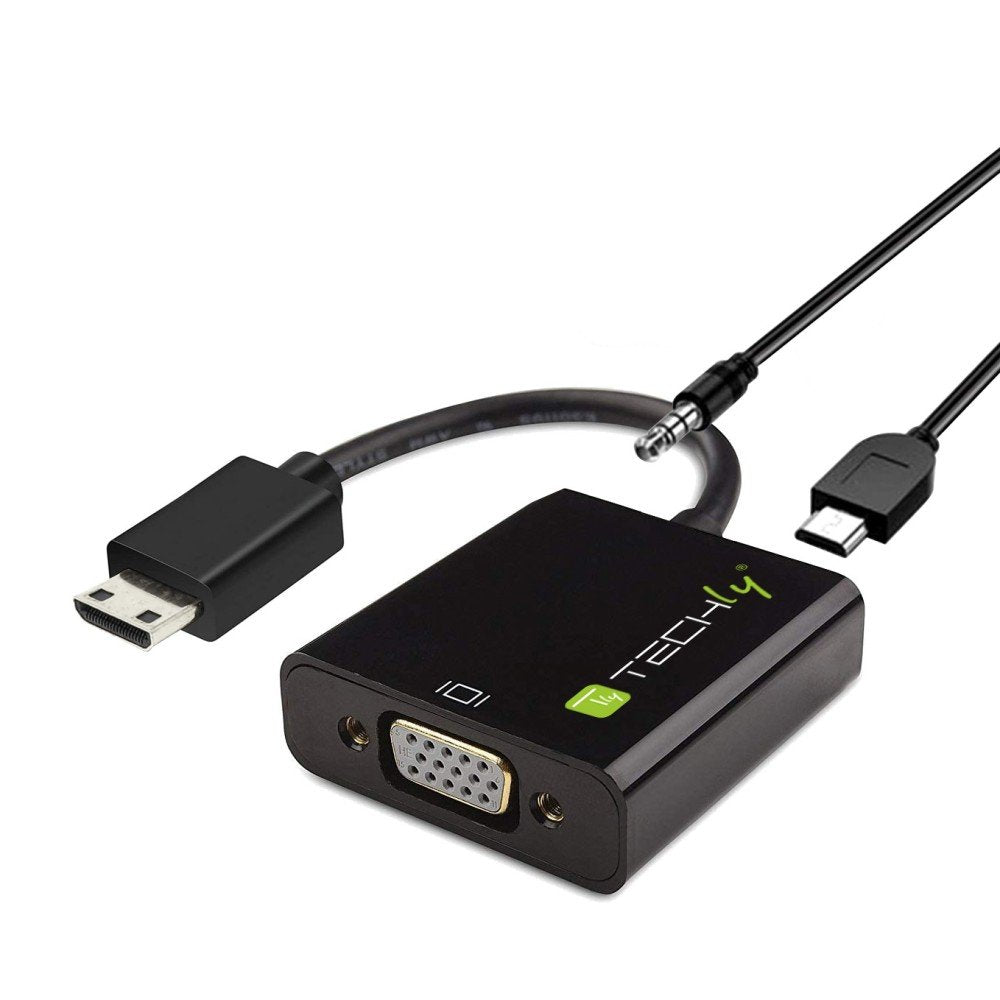 Techly Idata Hdmi-Vga-4 Adaptador Mini Hdmi C A Vga M/F