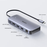 EAN 4894160051967 - UNITEK D1120A01 base para portátil y replicador de puertos Alámbrico USB 3.2 Gen 2 (3.1 Gen 2) Type-C Gri imagen 6