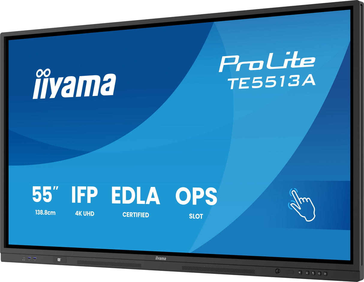 Iiyama Te8613a-B1ag Pantalla De Señalización Panel Plano Interactivo 2,17 M (85.6") Wifi 450 Cd / M² 4k Ultra Hd Negro Pantalla Táctil Procesador Incorporado Android 18/7