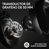 EAN 5099206109056 - Logitech G 981-001263 auricular y casco Auriculares Inalámbrico Diadema Juego Bluetooth Negro imagen 10