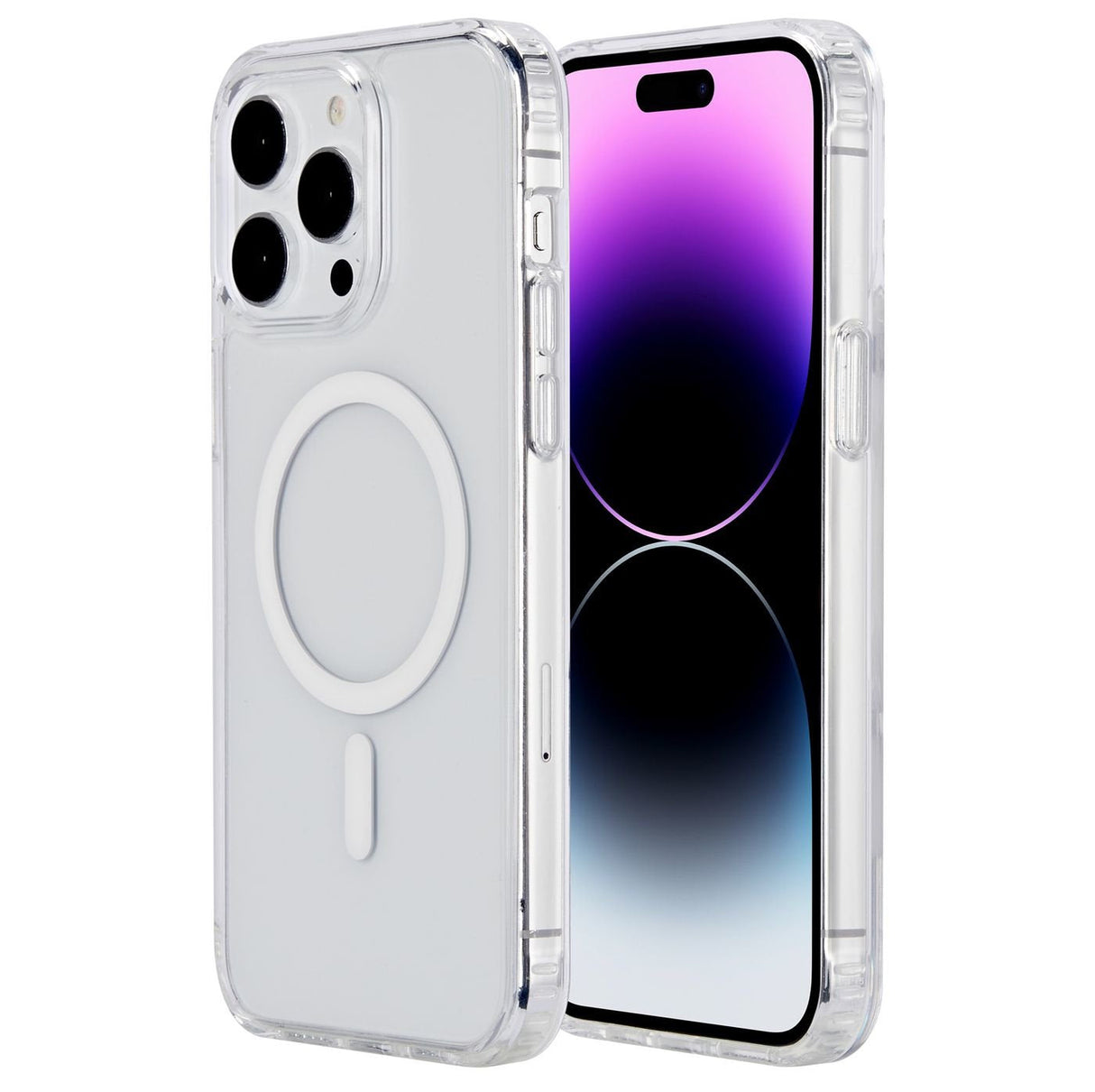 Berlin Iphone 15 Pro Hybrid - Case For Magsafe Charging - Clear Acrylic And Tpu Telfusiph