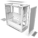 Caja Pc Nzxt H7 Flow Blanca Cristal Transparente Cm-H71fw-01