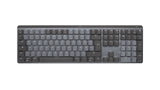 Teclado Alemán Logitech Mx Mechanical Rf Wireless + Bluetooth Qwertz Grafito, Gris
