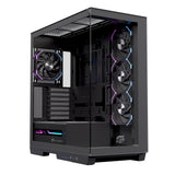 Caja Pc Atx Semitorre Einarex Z1k Rgb C-Templado Negra Excs-Ze-10kr-B