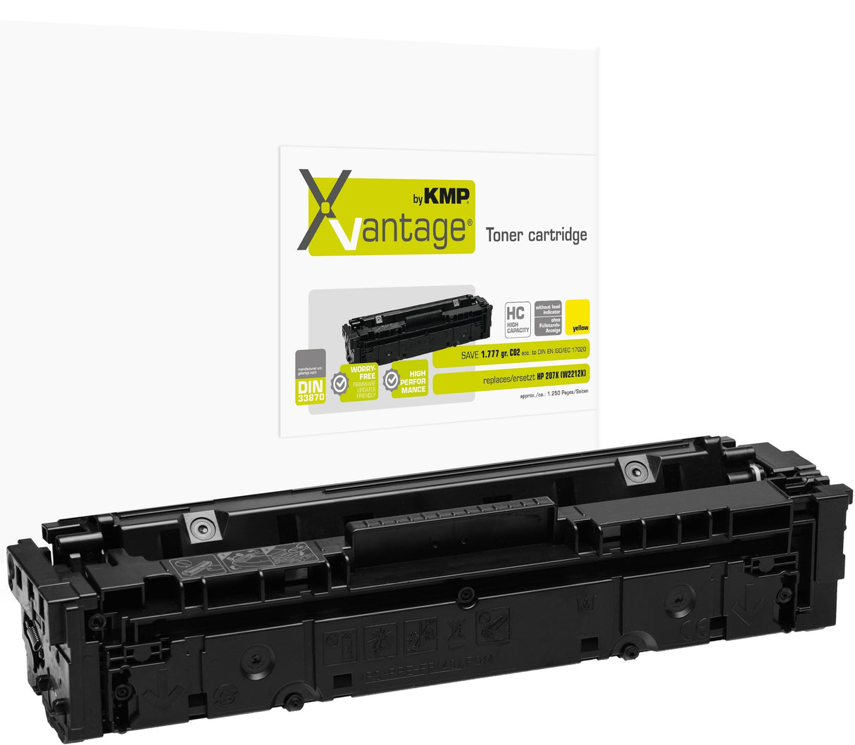 Toner  Kmp Xvantage Hp207x W2212x 2450 Copias Amarillo Remanufactured