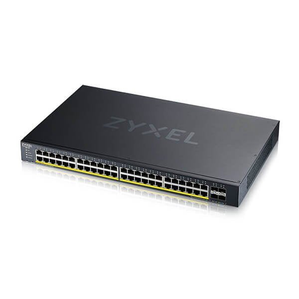 Zyxel Xgs1935-52hp 52-Port Smart Managed Poe+ Switch, 48xgbe