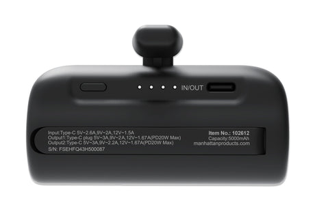 EAN 0766623102612 - Manhattan 102612 batería externa Ión de litio 5000 mAh Negro imagen 4