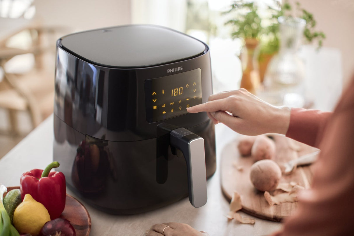 Philips 3000 Series Hd9270/70 Freidora  De Aire Sencillo 6,2 L Independiente 2000 W Negro, Plata