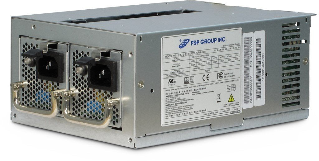Fuente De Alimentacion  Fsp Twins 500 Atx Redundante 80+ Gold 80plus Gold/Eficiencia 90%/ 500w