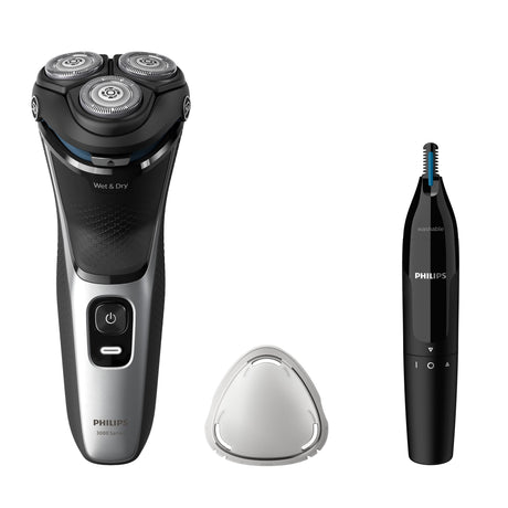 EAN 8720689018548 - Philips S3143/02 afeitadora Máquina de afeitar de rotación Recortadora Negro, Plata imagen 2
