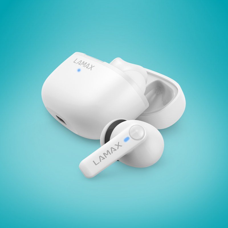 Auriculares Inalámbrico Lamax Clips1 Play  Usb Tipo C Bluetooth Blanco