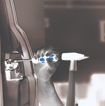 Wera 9714 Inserto De Espuma El Juego De Destornilladores De Cincel 1 Negro/Amarillo, 13 Piezas, Para Carro De Taller Tool Rebel 5150105001