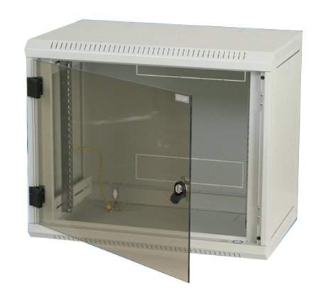 Bastidor De Pared Triton 19" Rack Wall-Mount 18u/500 Glass Door  Gris
