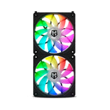 Ventilador Caja Nox Hummer Easylink Argb Fans Kit Negros