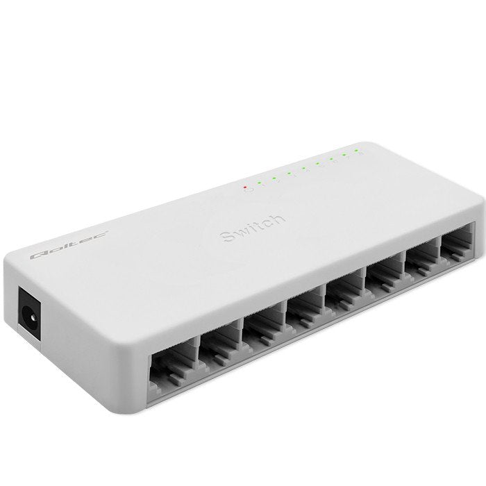 Switch Qoltec 52248 Network  8 X Rj45 Port 1000mbps Fast Ethernet Lan